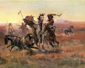 When Blackfeet and Sioux Meet - 查尔斯·马里安·拉塞尔